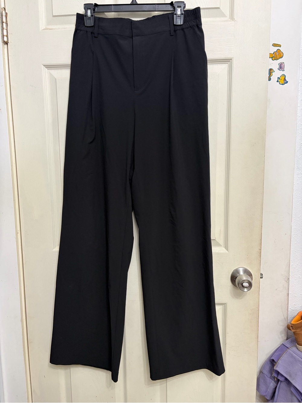 Alo Yoga Black Wide-Leg Women's Trousers - Classic Work & Casual Pant